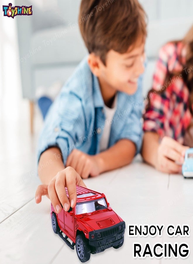 Toyshine 1:32 Scale Die Cast Racing H2 Model Vehicle Toy Car with Pull Back Function Along with Opening Door Feature for Kids Boy Girl 3+, Red - Image 3